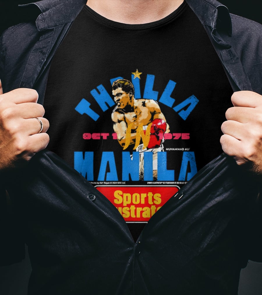 Thrilla In Manila Muhammad Ali Sports Illustrated October 1 1975 T-Shirt