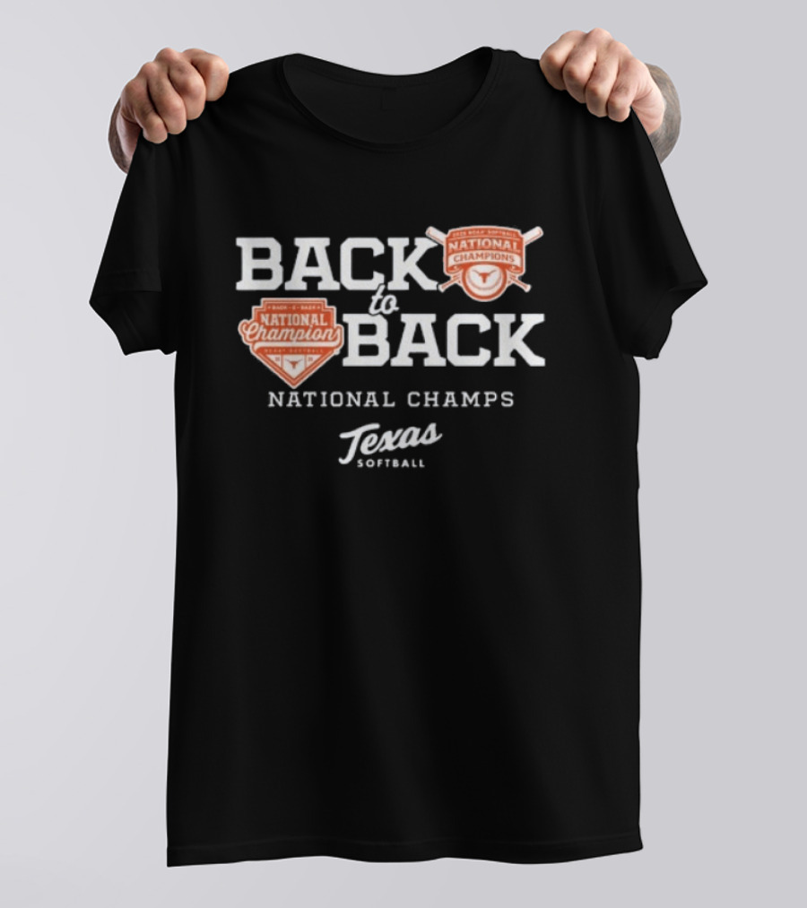 Back To Back National Champs Texas Football 2026 T-Shirt