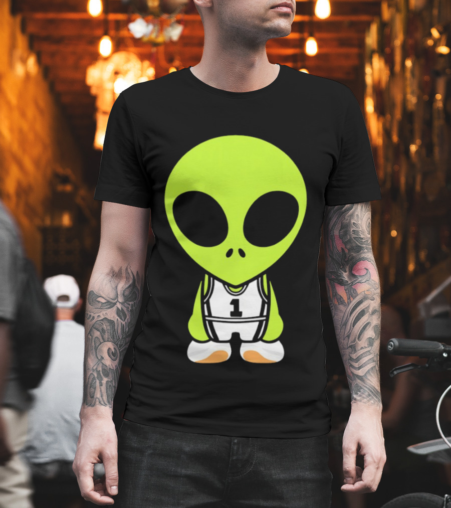 Victor Wembanyama San Antonio Spurs NBA Alien Player Number 1 Basketball T-Shirt