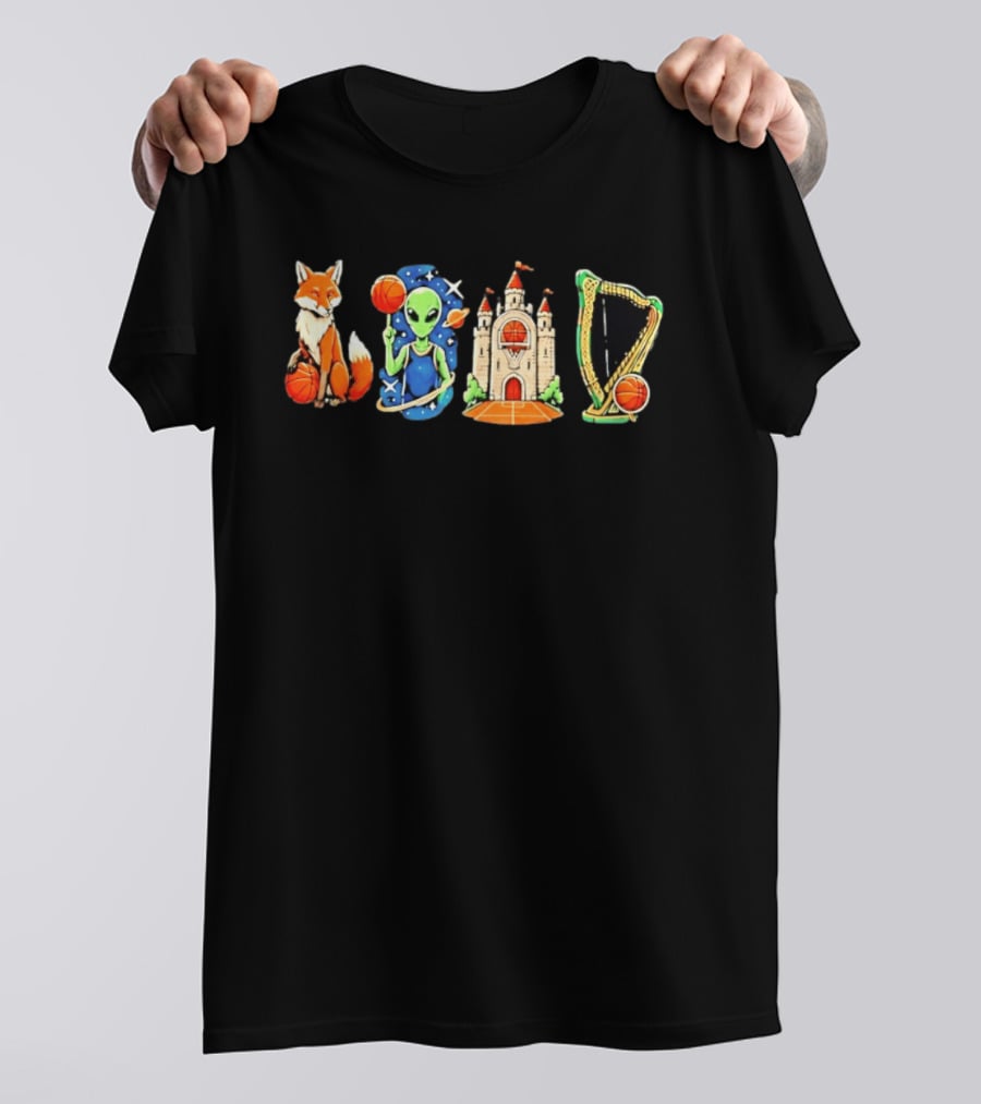 Wemby Fox Alien Castle San Antonio Spurs Basketball Texas NBA 2026 T-Shirt