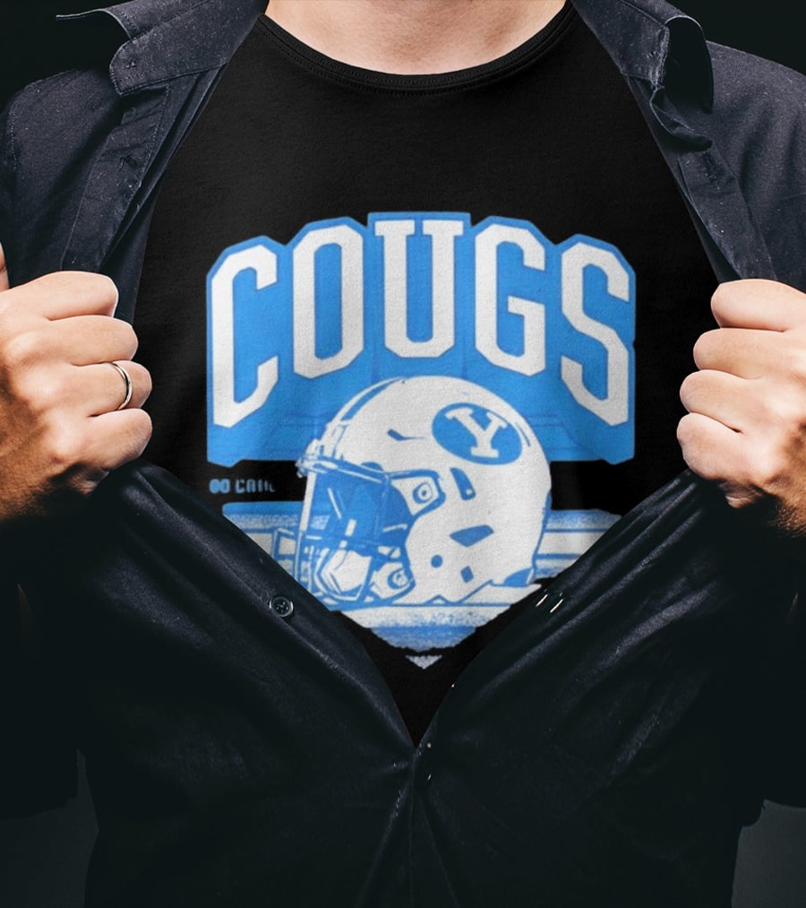 BYU Cougars Football Helmet Gameday Spirit T-Shirt