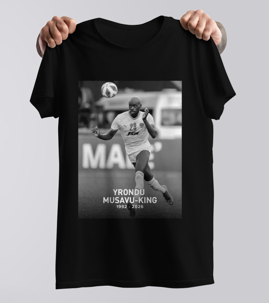 Yrondu Musavu King 29 JSW 1992 2026 Soccer Player T-Shirt