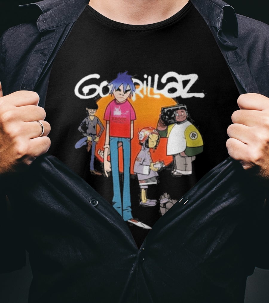 Gorillaz Summer Tour 2026 Band Members T-Shirt
