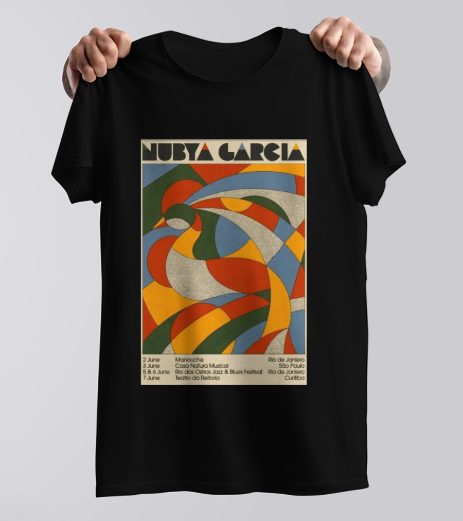 Nubya Garcia 2026 Brazil Tour Manouche Jazz Blues Festival Rio São Paulo Curitiba T-Shirt