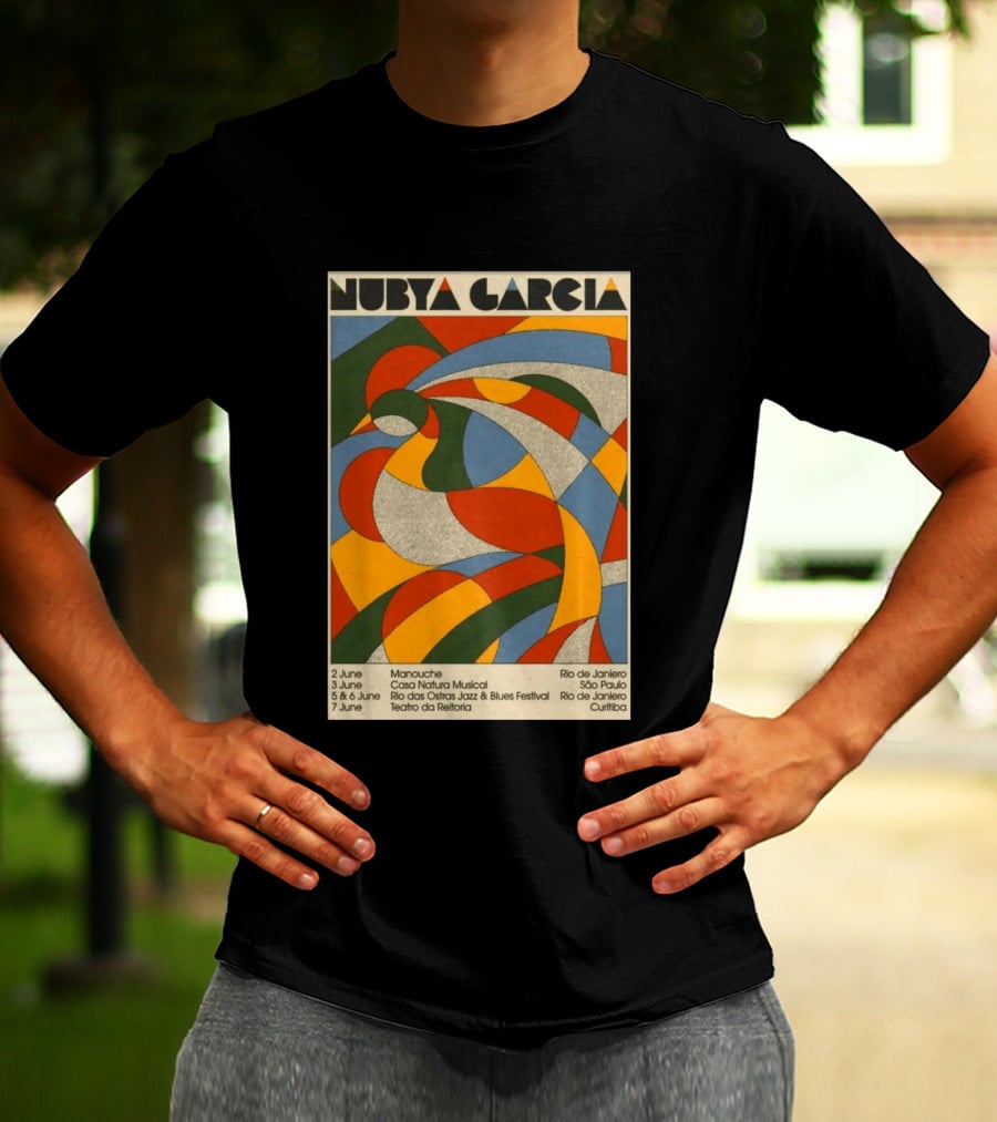 Nubya Garcia 2026 Brazil Tour Manouche Jazz Blues Festival Rio São Paulo Curitiba T-Shirt