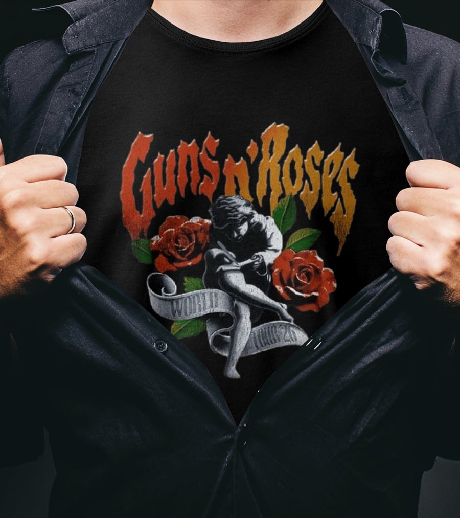 Guns N Roses World Tour 2026 Exclusive Dates T-Shirt