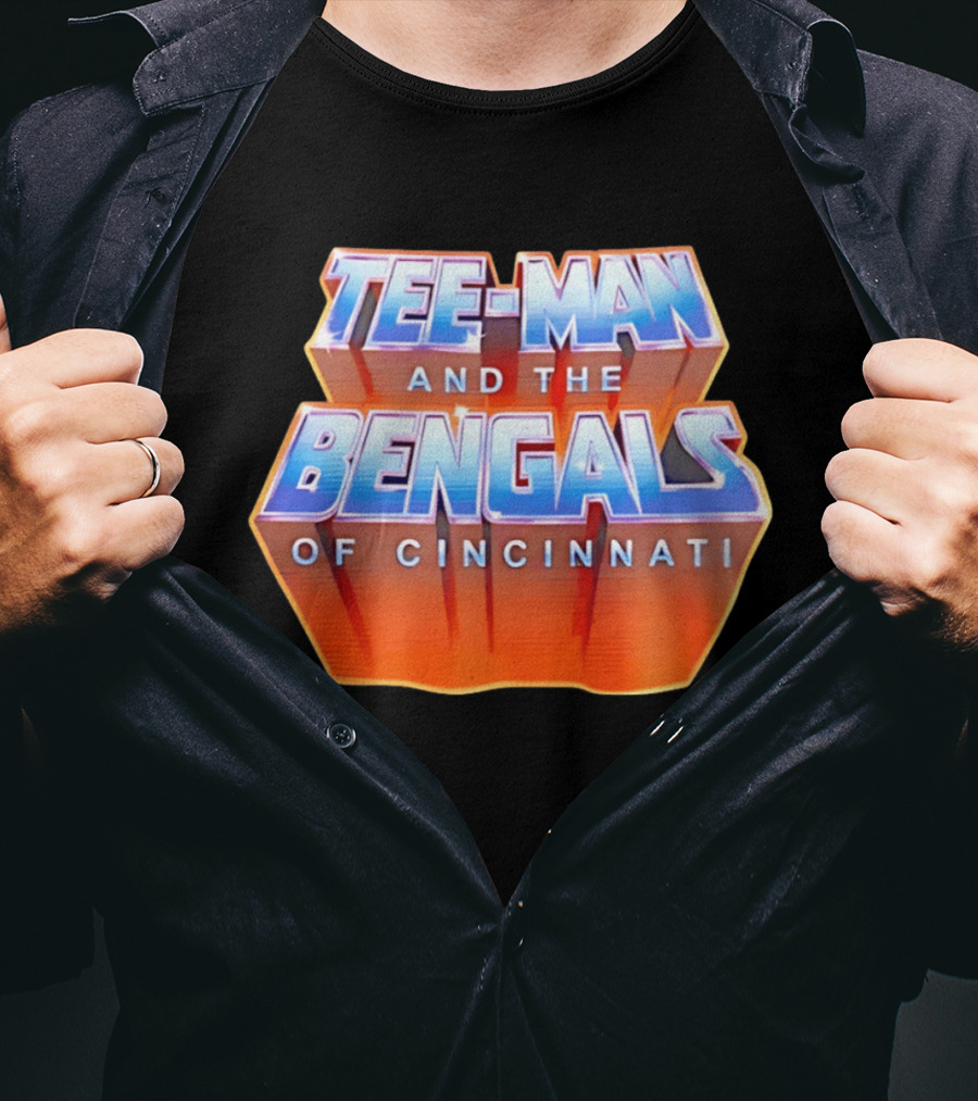 Tee Man And The Bengals Of Cincinnati T-Shirt