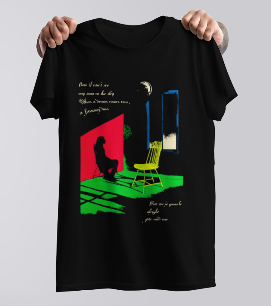 Phoebe Bridgers Chair Tour Shadow Scene With Moon And Writing T-Shirt