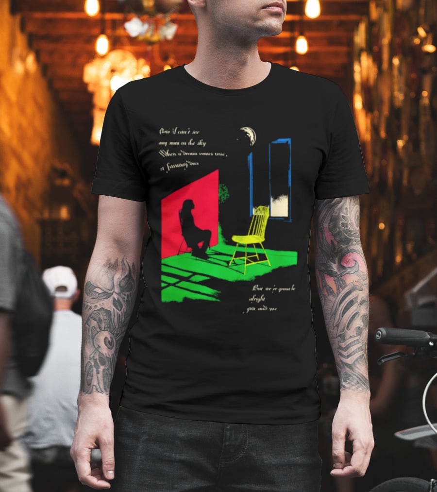 Phoebe Bridgers Chair Tour Shadow Scene With Moon And Writing T-Shirt