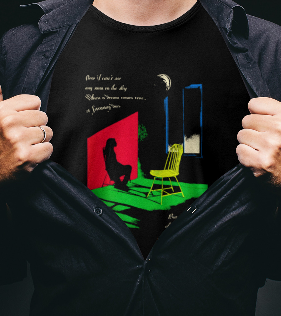 Phoebe Bridgers Chair Tour Shadow Scene With Moon And Writing T-Shirt