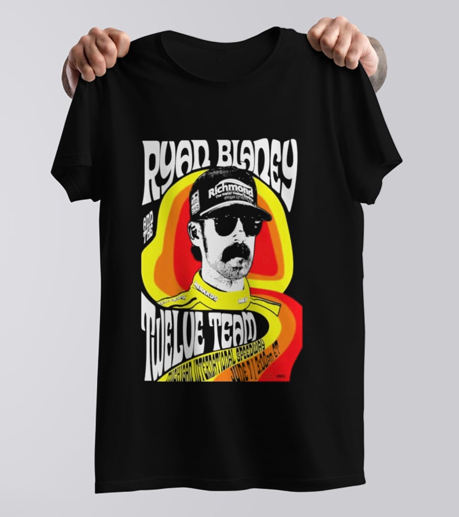 Ryan Blaney 12 Tribute Team Michigan International Speedway June 7 2026 T-Shirt