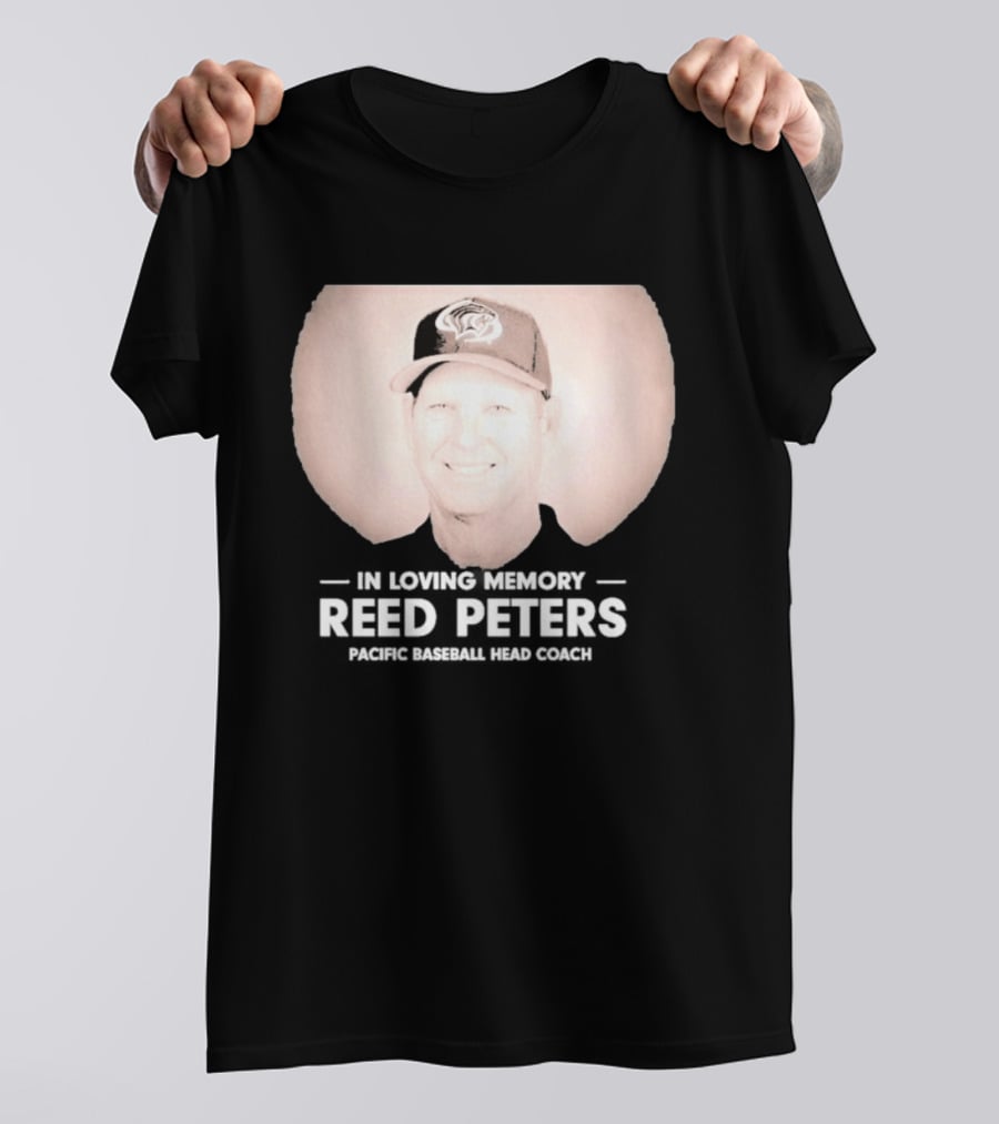 In Loving Memory Reed Peters Pacific Baseball Head Coach Panthers Cap T-Shirt