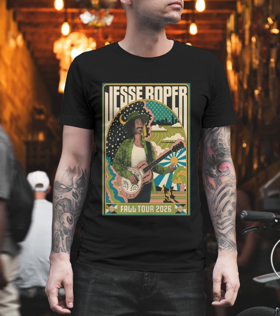 Jesse Roper Fall Tour 2026 Psychedelic Countryside Concert T-Shirt