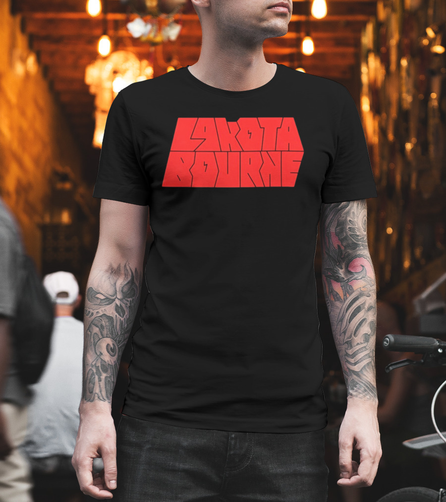 Lakota Bourne Bold Red Block T-Shirt