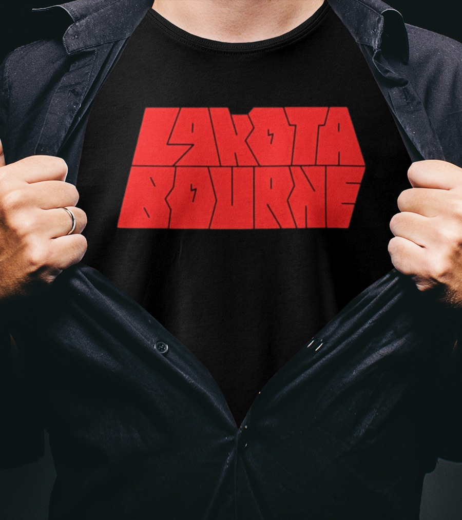 Lakota Bourne Bold Red Block T-Shirt