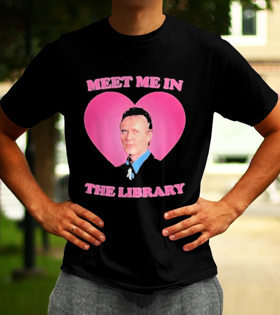 Meet Me In The Library Pink Heart Anthony Head Rupert Giles 2026 T-Shirt