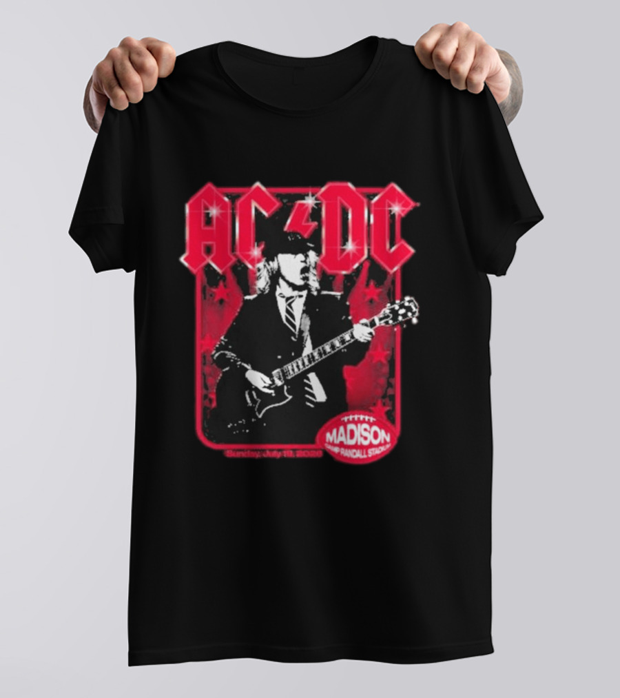 ACDC Madison Camp Randall Stadium Pwr Up Tour T-Shirt