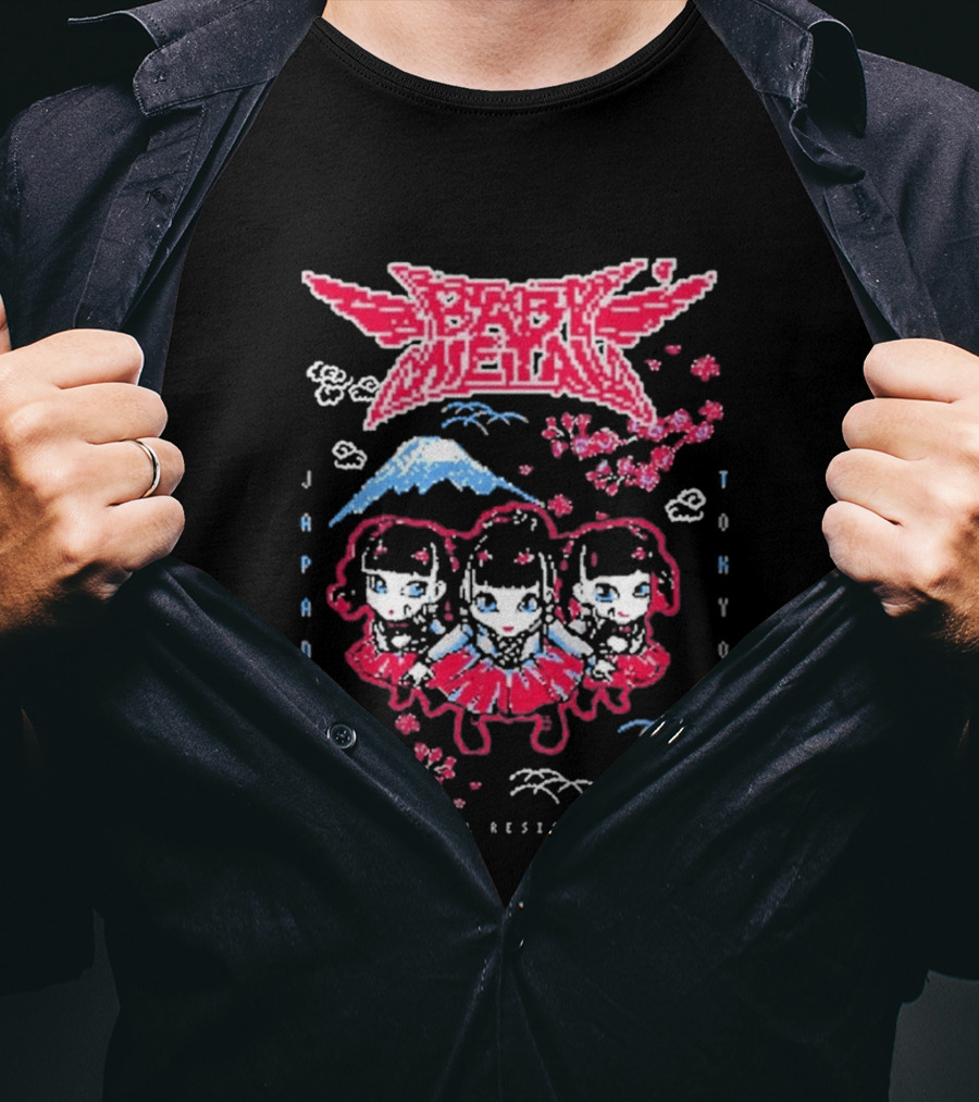Babymetal Tokyo Japan Metal Resistance Pixel T-Shirt