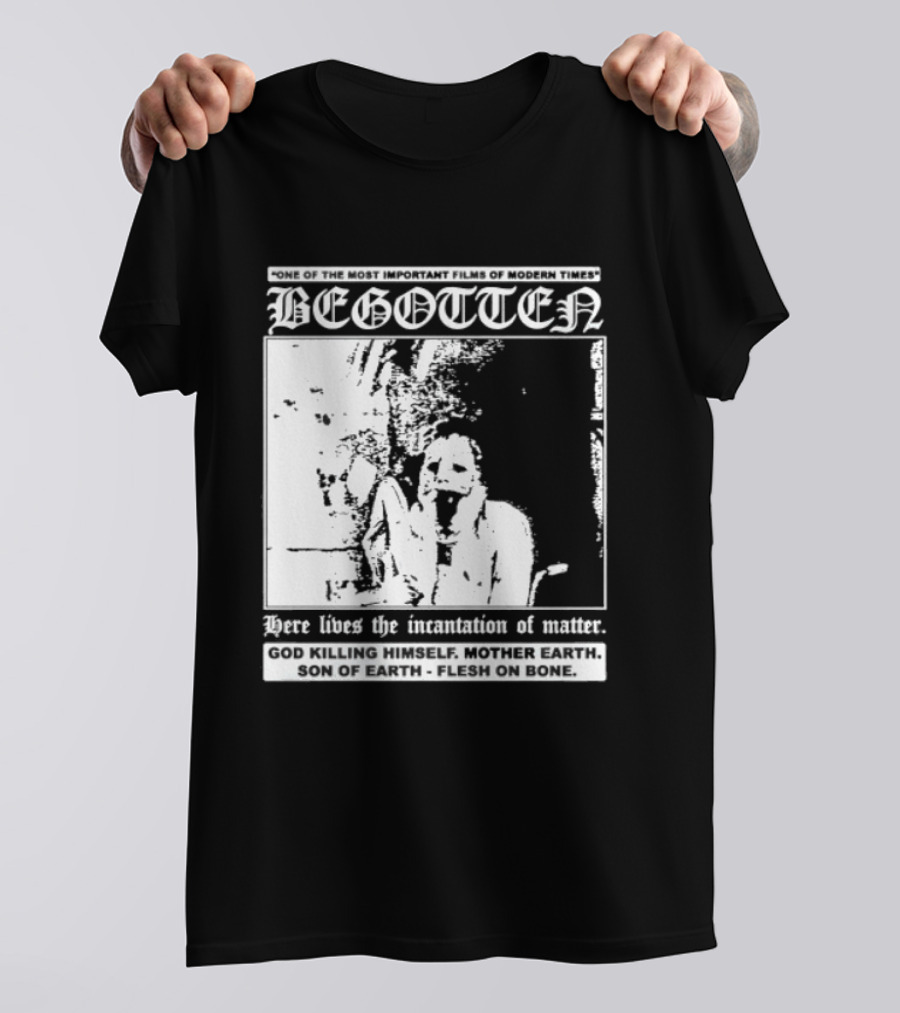 Begotten Most Important Films Modern Times Bootleg Surreal Cult Classic Horror Movie T-Shirt