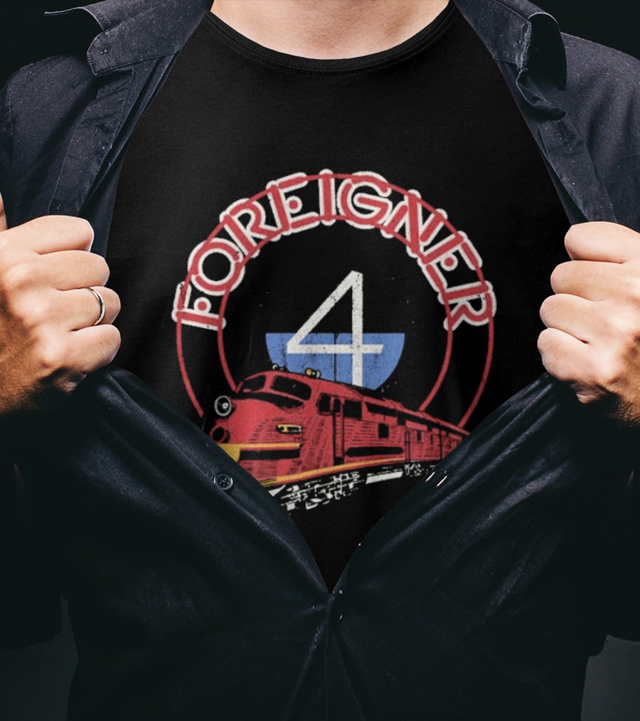 Foreigner 4 Train Red T-Shirt
