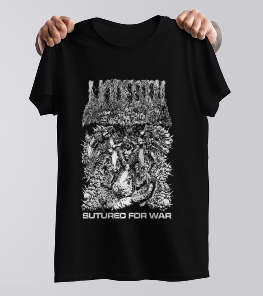 Undeath Sutured For War Metal Shop T-Shirt