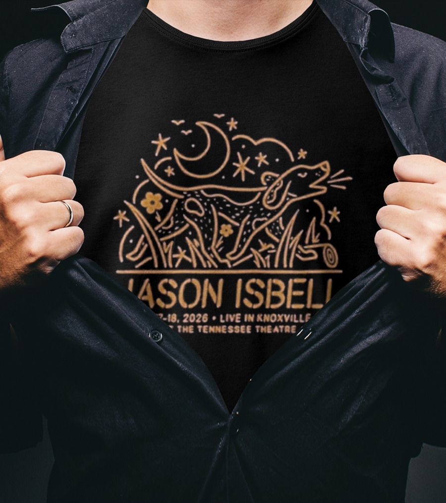 Jason Isbell Solo Show July 17 18 2026 Tennessee Theatre Knoxville T-Shirt
