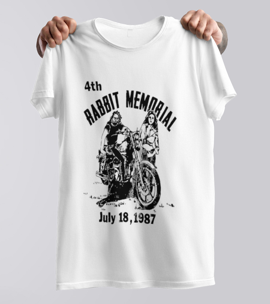 4th Rabbit Memorial July 18 1987 Motorcycle Riders T-Shirt