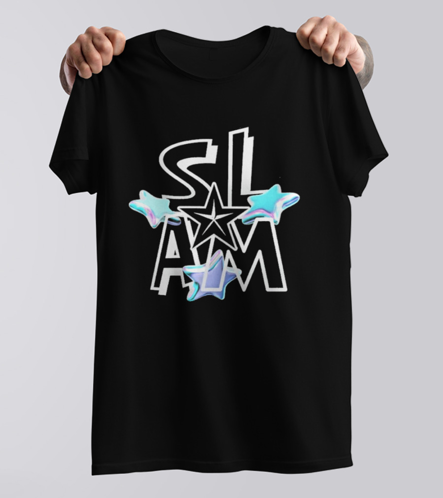 Slam Stars Holographic Blue Floating Trio T-Shirt