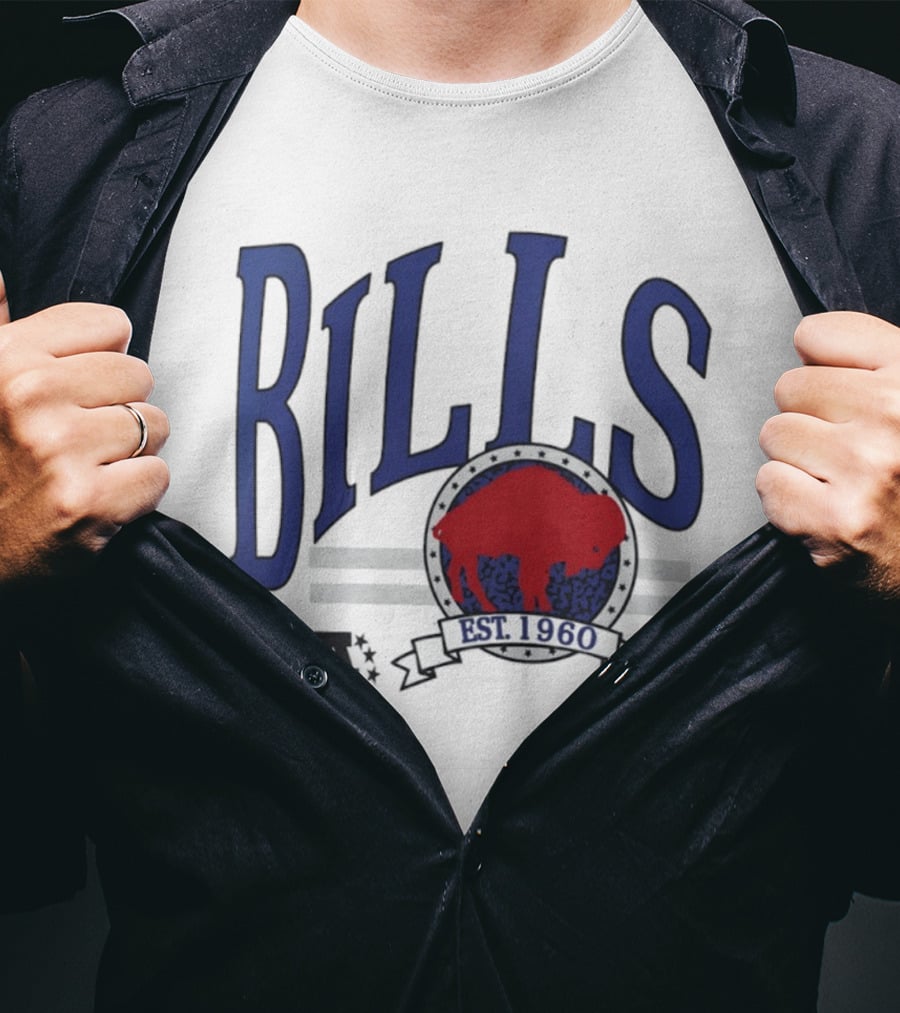 Buffalo Bills Est 1960 Blue Red Buffalo T-Shirt