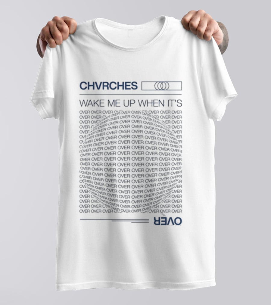 CHVRCHES Wake Me Up When It's Over Repeated Circle T-Shirt
