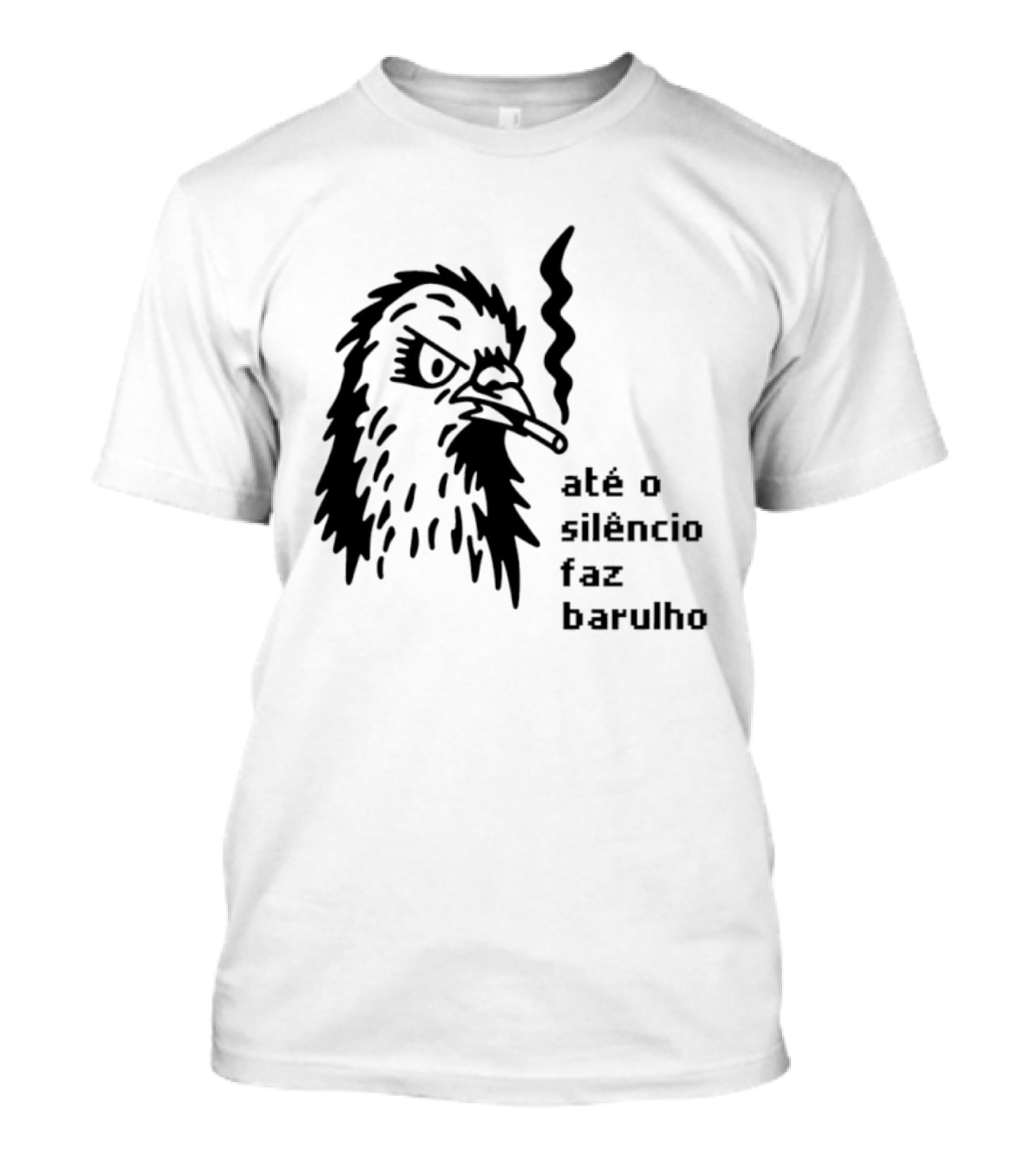Eagle Smoking Até O Silêncio Faz Barulho T-Shirt