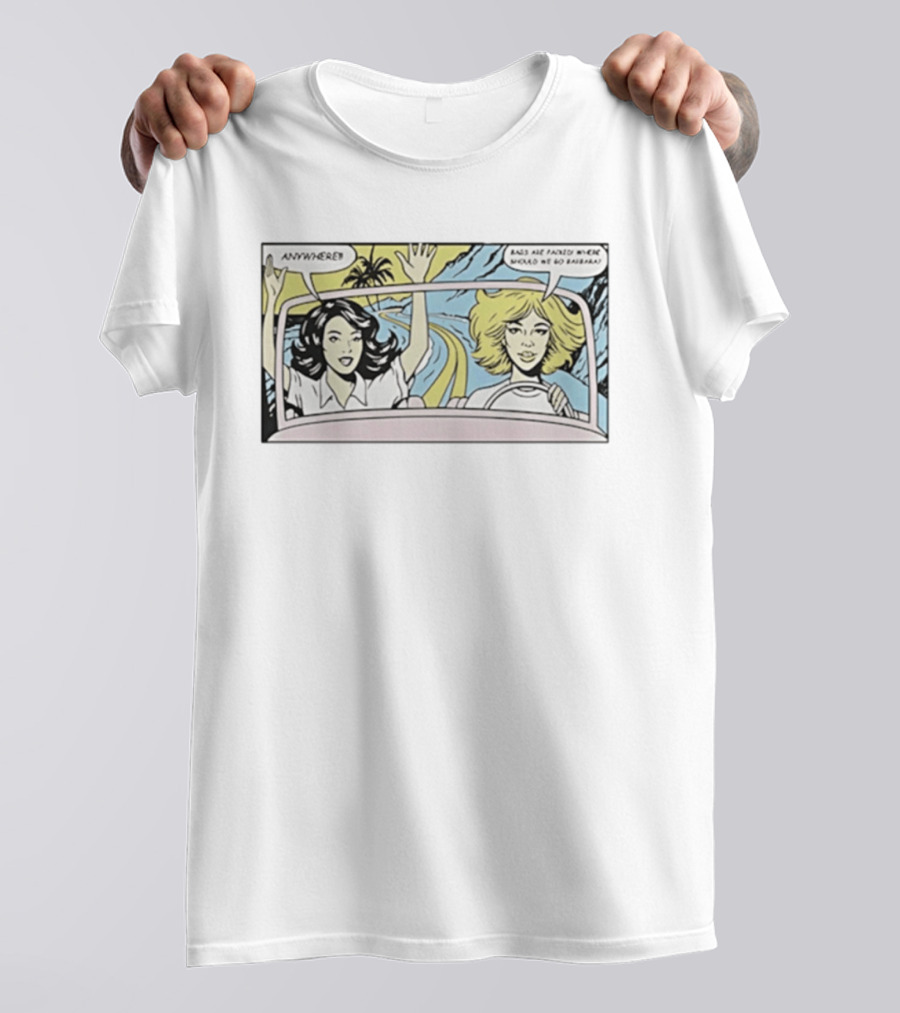 Hannah Einbinder Ava Daniels Hacks Comic Road Trip Anywhere Bags Packed Where Do We Go Barbara T-Shirt