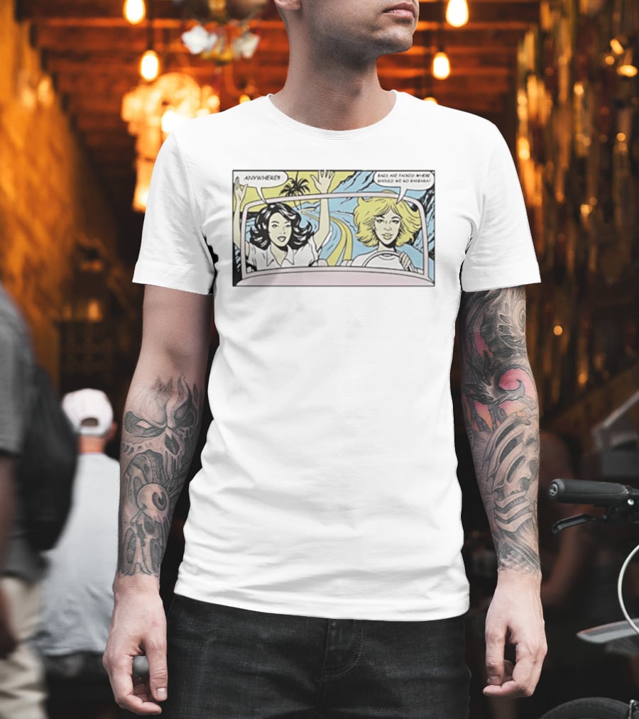 Hannah Einbinder Ava Daniels Hacks Comic Road Trip Anywhere Bags Packed Where Do We Go Barbara T-Shirt