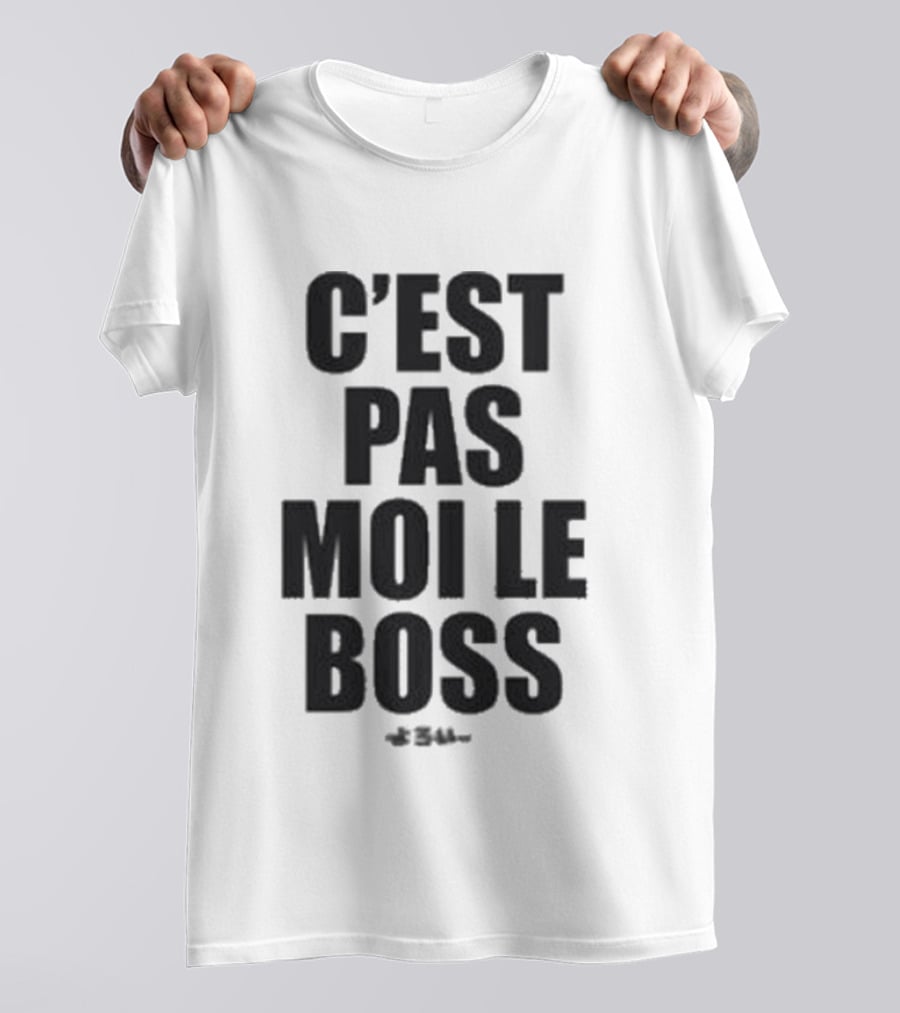 Orelsan C'est Pas Moi Le Boss Text Clothing T-Shirt