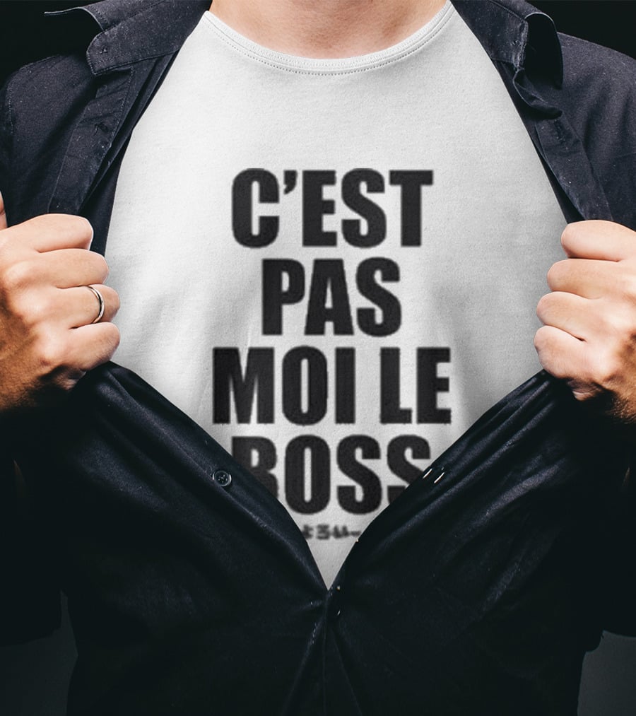 Orelsan C'est Pas Moi Le Boss Text Clothing T-Shirt