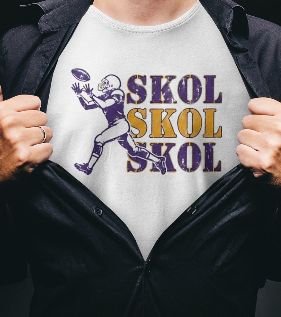 Skol Skol Skol Minnesota Vikings Football Fan T-Shirt