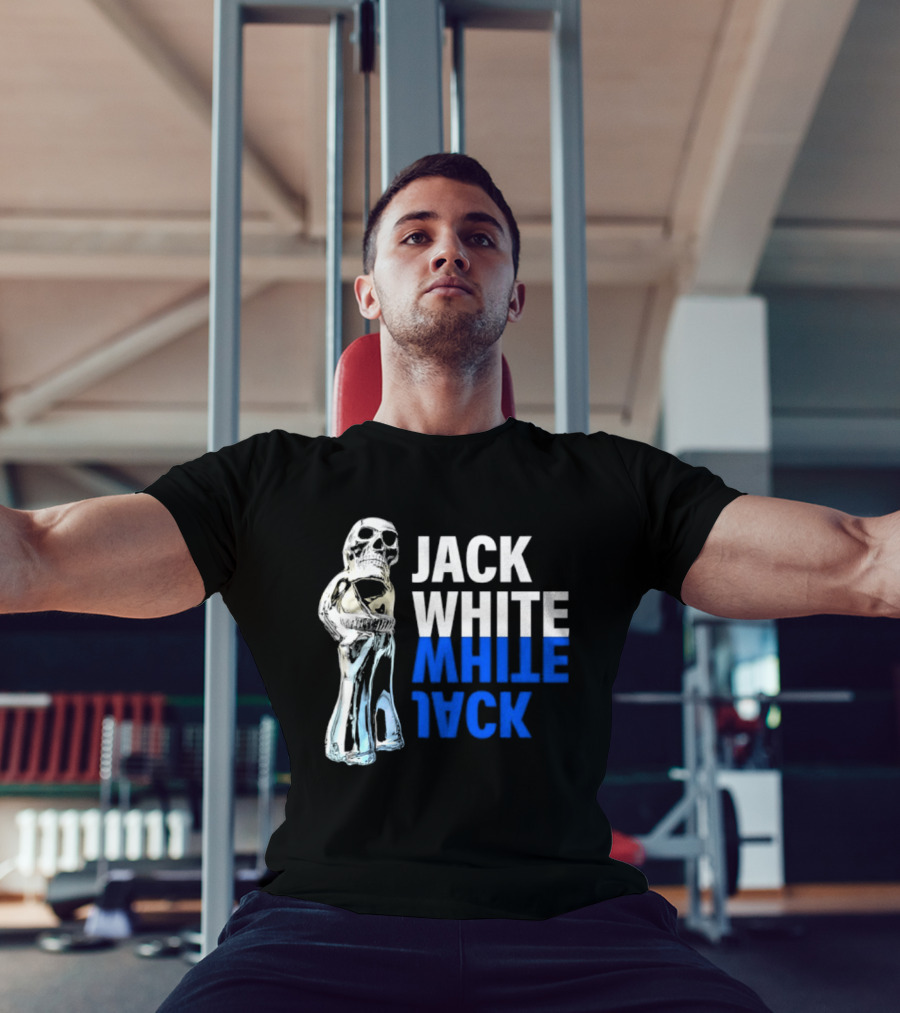 Jack White Rock Musician Skull Reflection T-Shirt