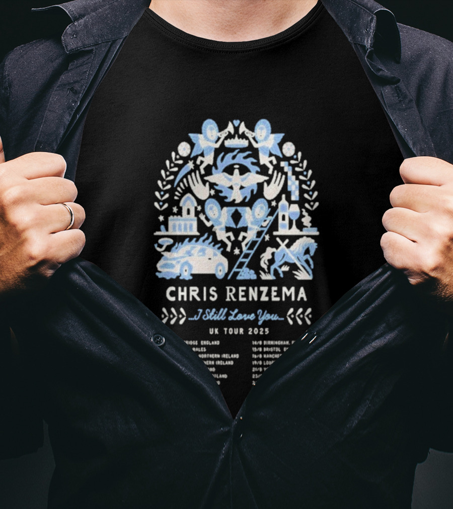 Chris Renzema I Still Love You UK Tour 2025 Concert Dates And Venues T-Shirt
