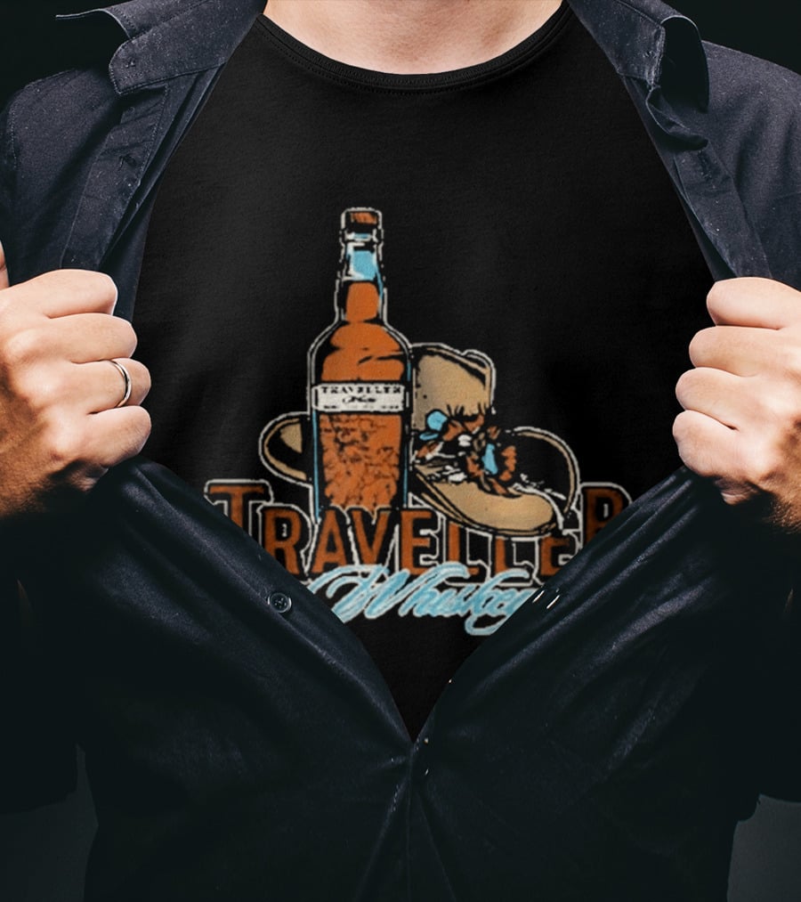 Traveller Whiskey Bottle Hat Chris Stapleton T-Shirt