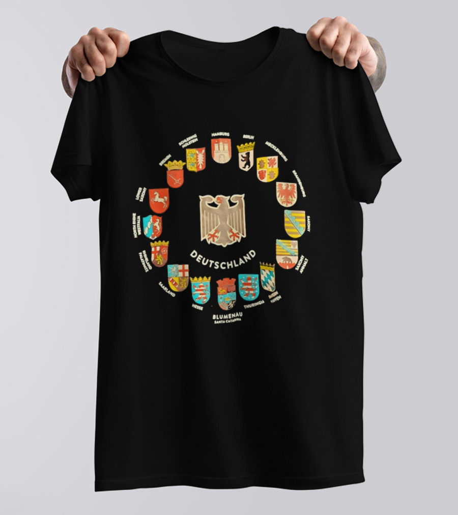 Deutschland Wappen Adler Bundesländer Kreise Bundeswappen T-Shirt