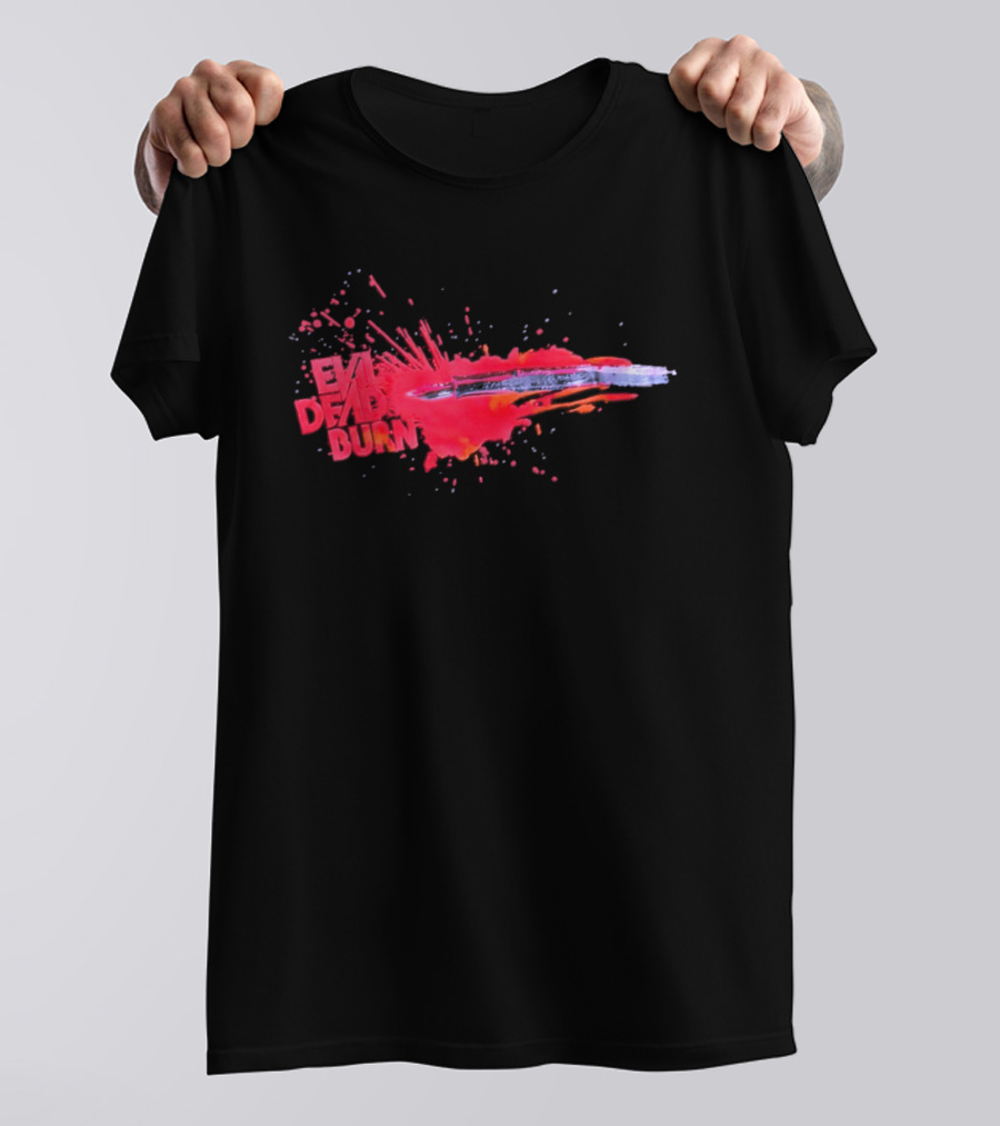 Evil Dead Burn 2026 Horror Splatter Blade T-Shirt
