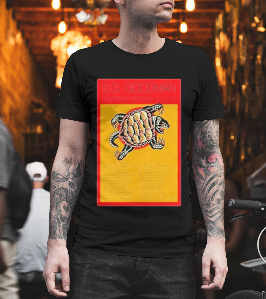 S.G. Goodman Planting By The Signs Tour 2025 Turtle Artwork And Tour Dates T-Shirt