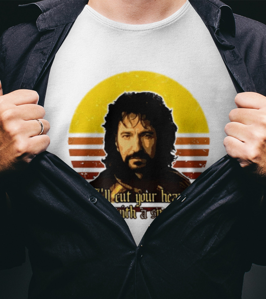 Alan Rickman I'll Cut Your Heart Out With A Spoon T-Shirt
