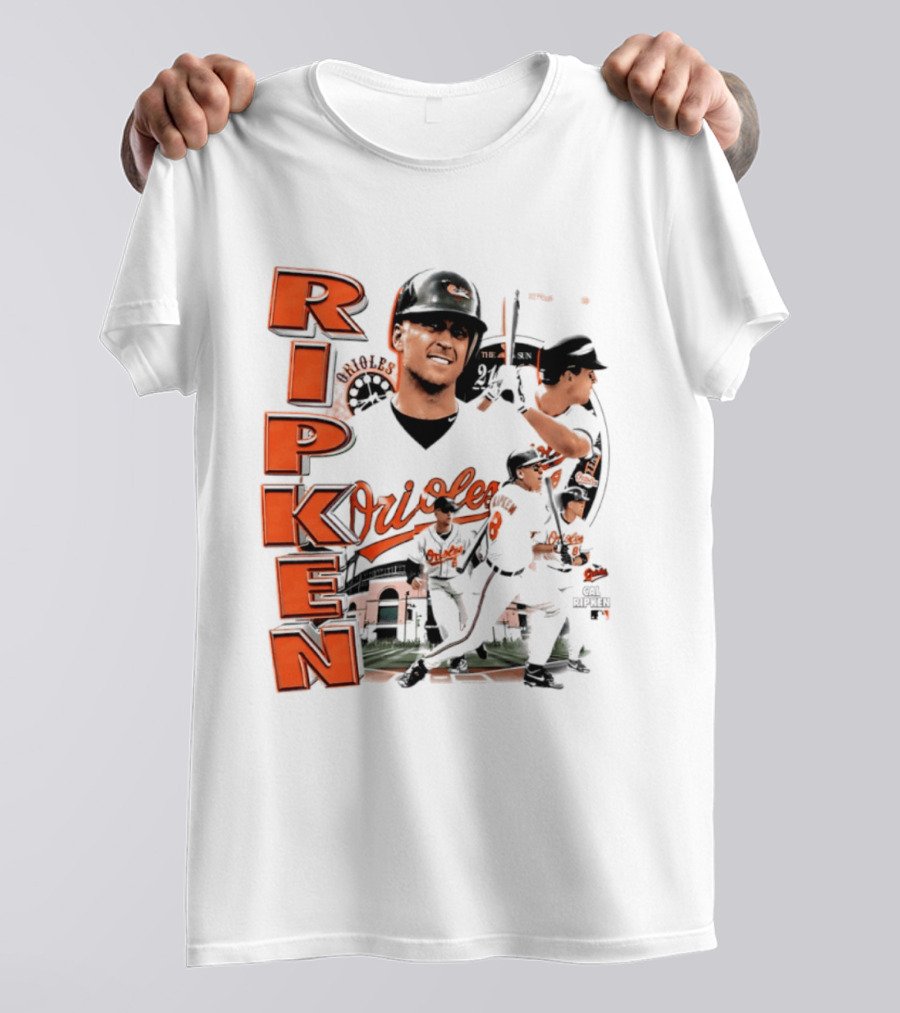Ripken Baltimore Orioles MLB 2026 Collage Baseball Themed Fan Wear T-Shirt
