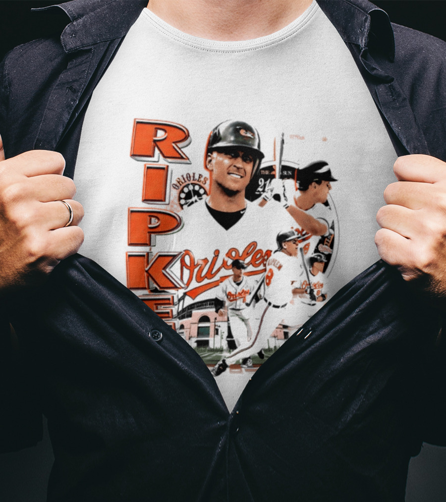 Ripken Baltimore Orioles MLB 2026 Collage Baseball Themed Fan Wear T-Shirt