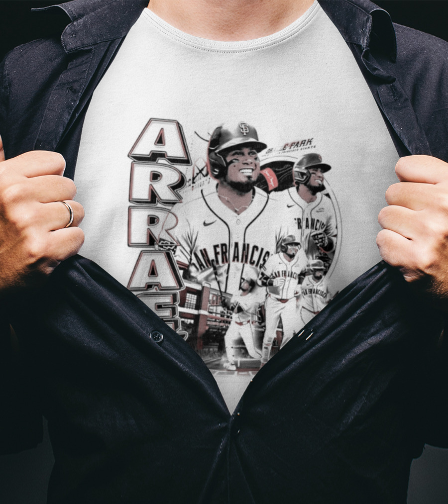 San Francisco Giants Luis Arraez MLB 2026 Collage T-Shirt