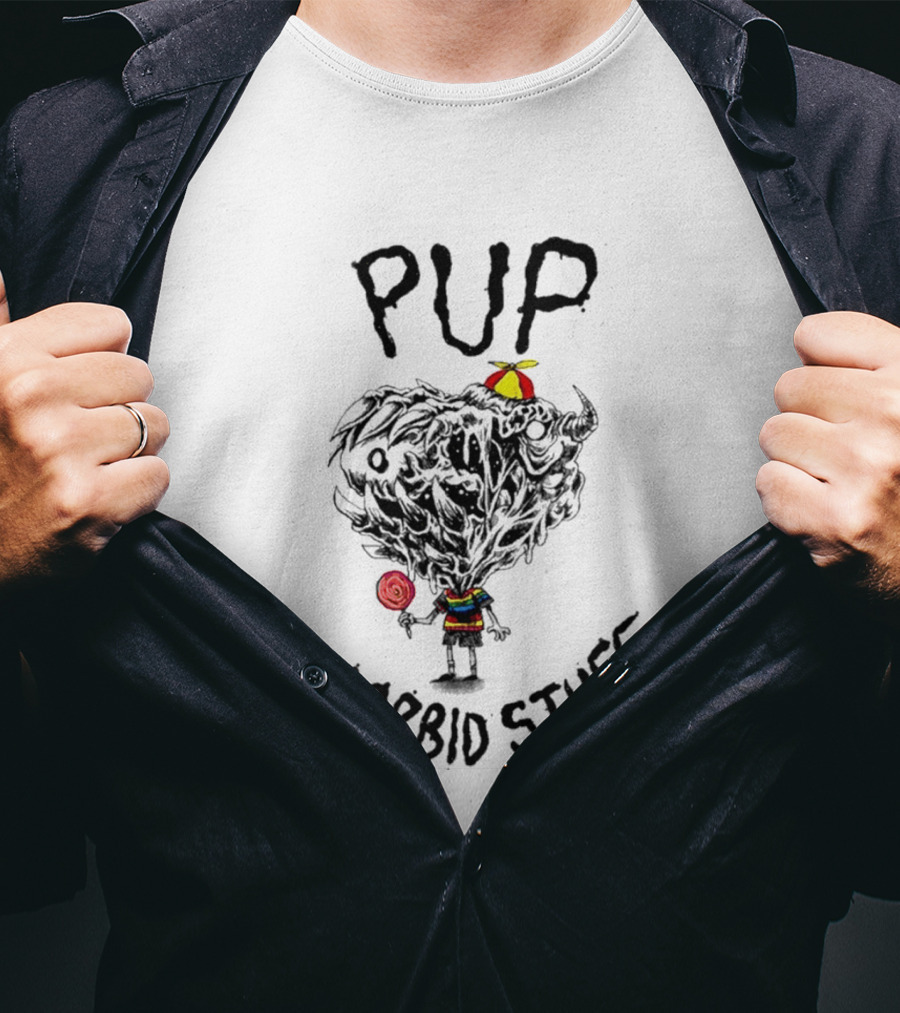 Pup Morbid Stuff Lollipop Hat Monster T-Shirt