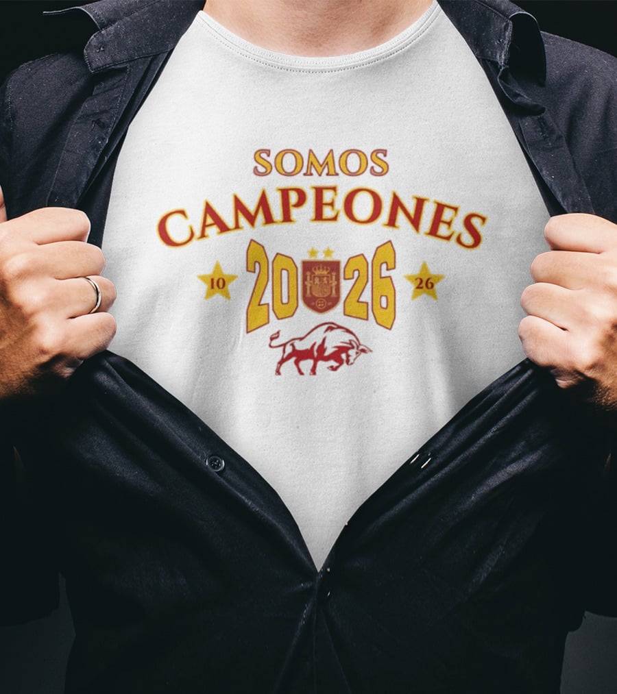 Somos Campeones 2026 Spain 10 26 Bull T-Shirt