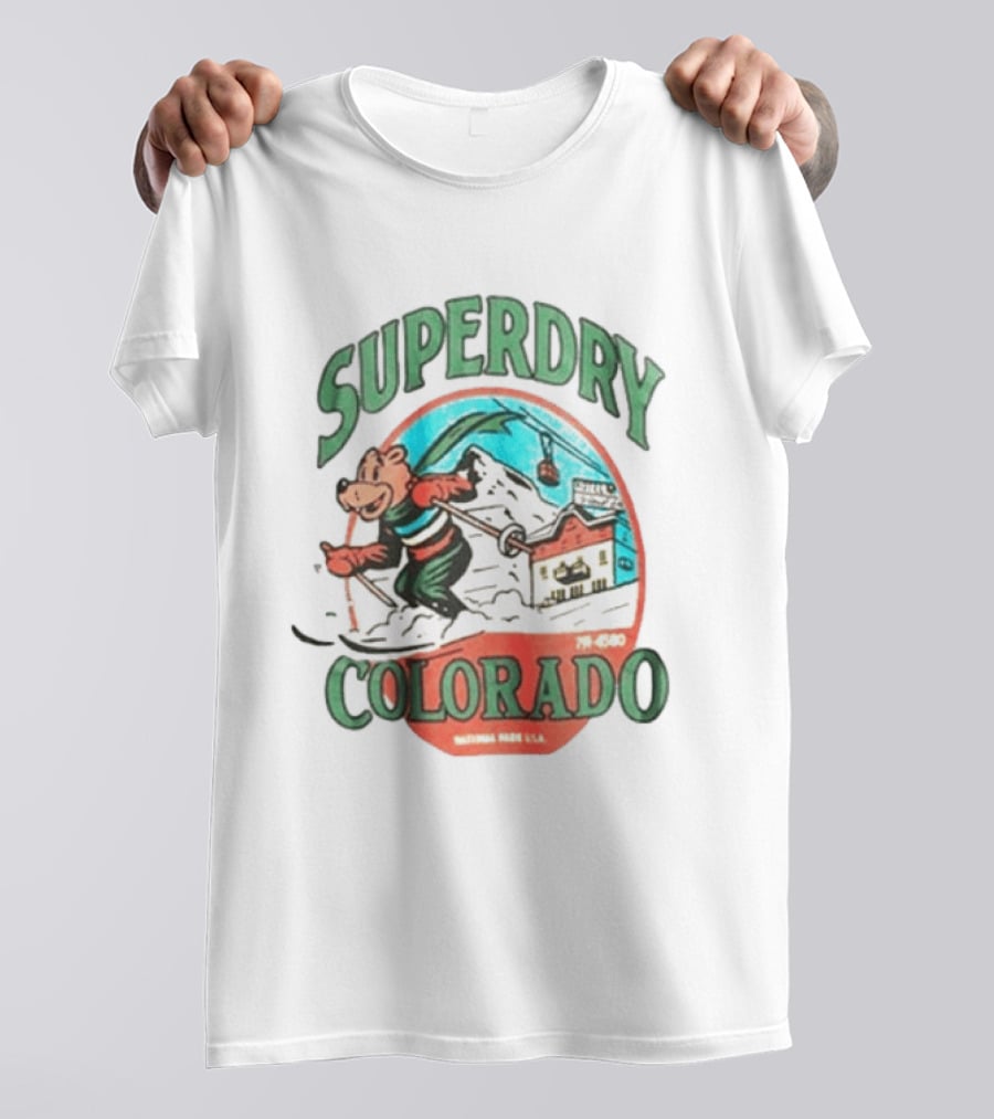 Superdry Colorado Skiing Bear National Park USA T-Shirt