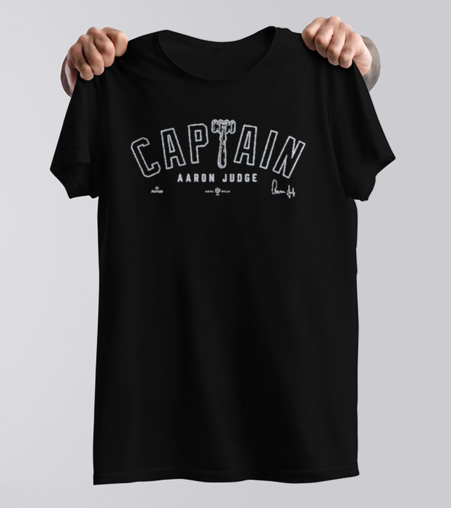 Aaron Judge Captain Signature Hammer T-Shirt